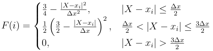 Particle weight to grid