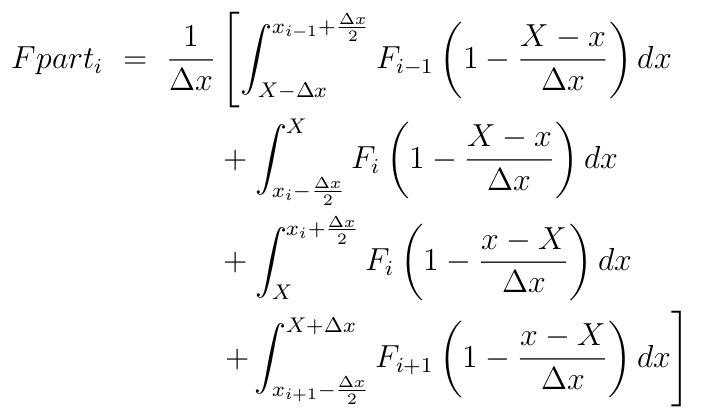 Fields interpolated to particle position